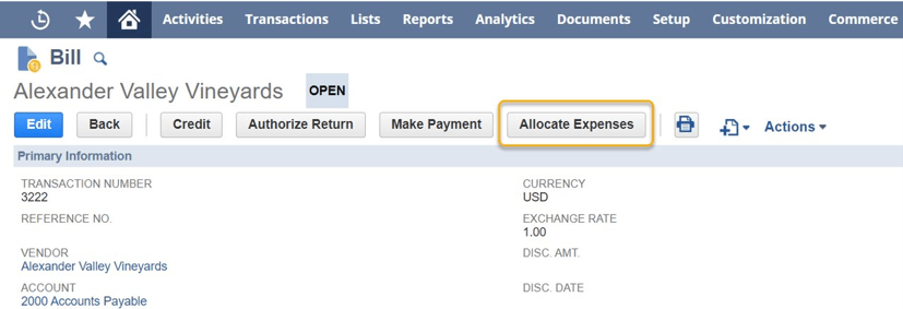 How to Allocate Transactions in NetSuite to Segments and Subsidiaries