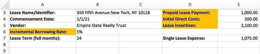 amortization schedule results